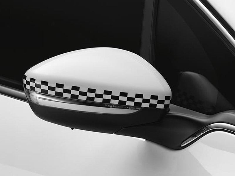 PEUGEOT Chequered mirror caps
