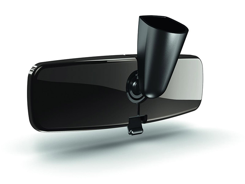 PEUGEOT Graphic dark chrome interior mirror cover - electrochrome