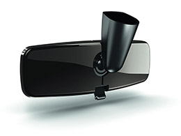 PEUGEOT PEUGEOT 208 Graphic dark chrome interior mirror cover - electrochrome