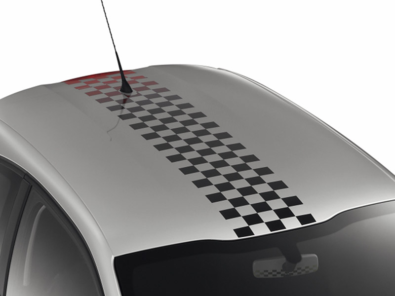 PEUGEOT 208 Chequered roof stripe - glass roof