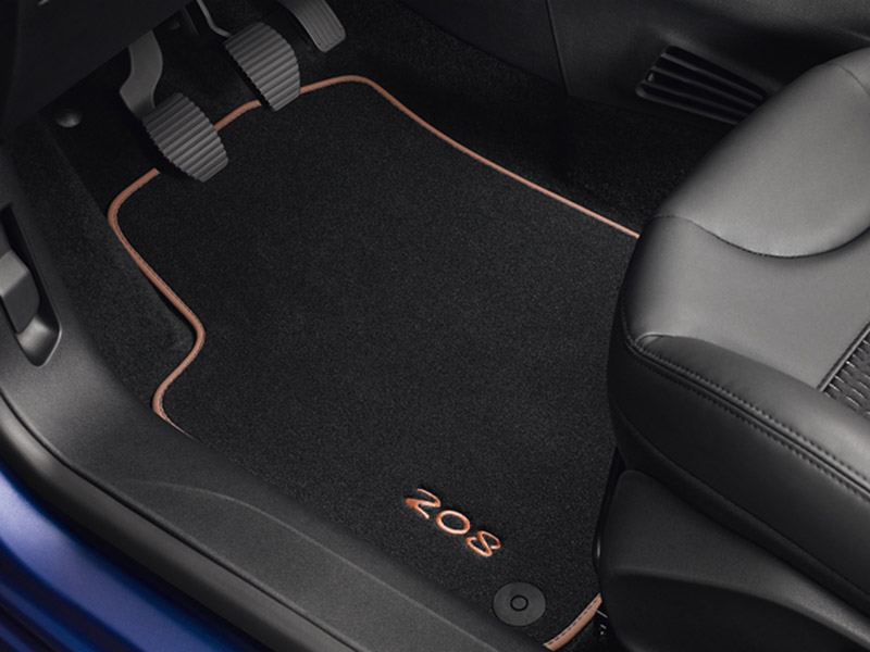 PEUGEOT Street velour carpet mat set - Calern Brown