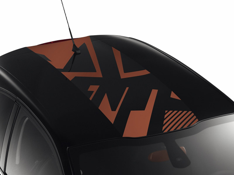 PEUGEOT Street graphics roof decal - Calern Brown