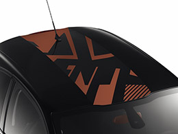 PEUGEOT PEUGEOT 208 Street graphics roof decal - Calern Brown