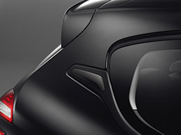 PEUGEOT PEUGEOT 208 Graphic dark chrome rear quarter panel inserts - 3 door