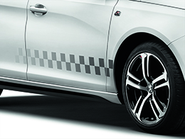 PEUGEOT PEUGEOT 308 LIGNE 'S' Chequered side decal