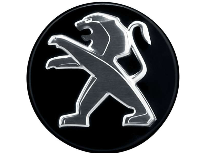 PEUGEOT Alloy wheel centre cap set - Black